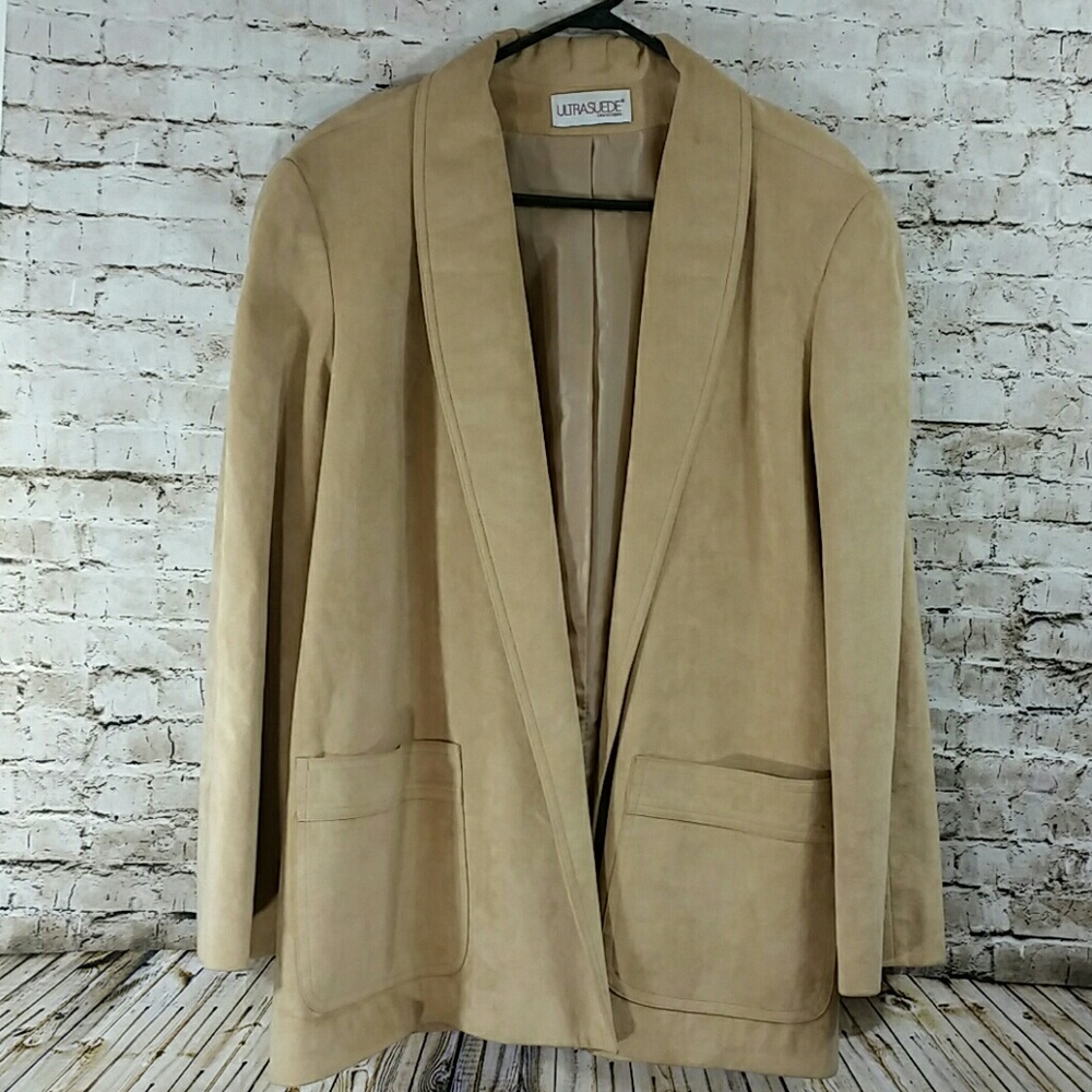 Jacket Blazer Vintage Ultrasuede Count Romi Medium Large Coat Usa Made Ilgwu